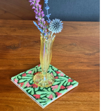 Echinacea Bold Blooms - Felted Art Tile
