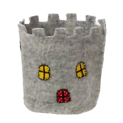 11" Handcrafted Felt Castle