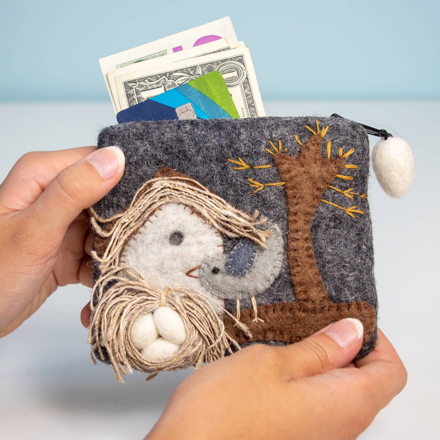 Nesting Bird Coin Purse