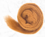 Chestnut Carded Corriedale Felting Wool