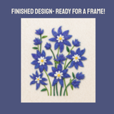 Rocky Mountain Columbine - Needle Felting Panel