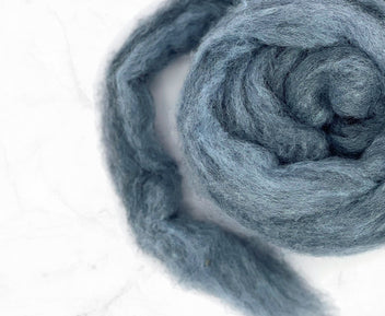 Blue Heron Mist Carded Corriedale Felting Wool