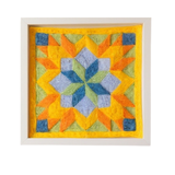 Compass Star Barn Quilt - Felted Quilt Square