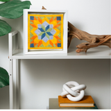 Compass Star Barn Quilt - Felted Quilt Square