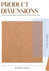 cork squares - set of 4