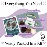 Otters in a Hoop Needle Felting Craft Kit