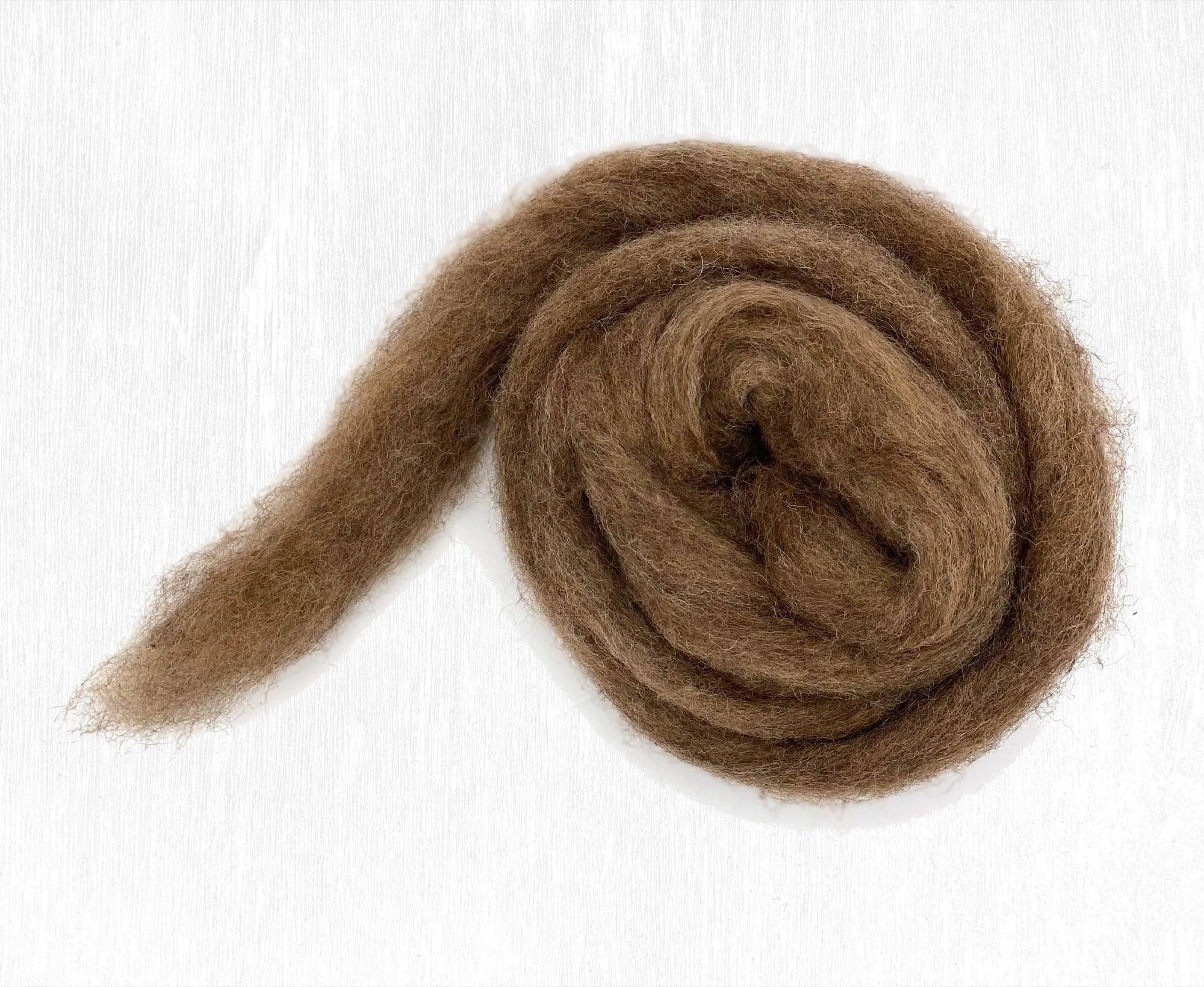 Deer Carded Corriedale Felting Wool