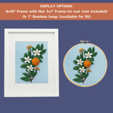 Orange Blossom - Felted Art