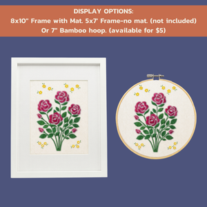 American Beauty Rose - Felted Art