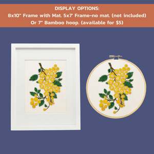 Oregon Grape - Felted Art