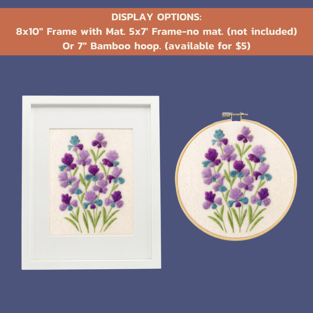 Iris- Felted Art