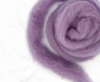 Dusty Lavender Carded Corriedale Felting Wool