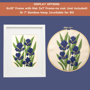 Dwarf Lake Iris - Felted Art