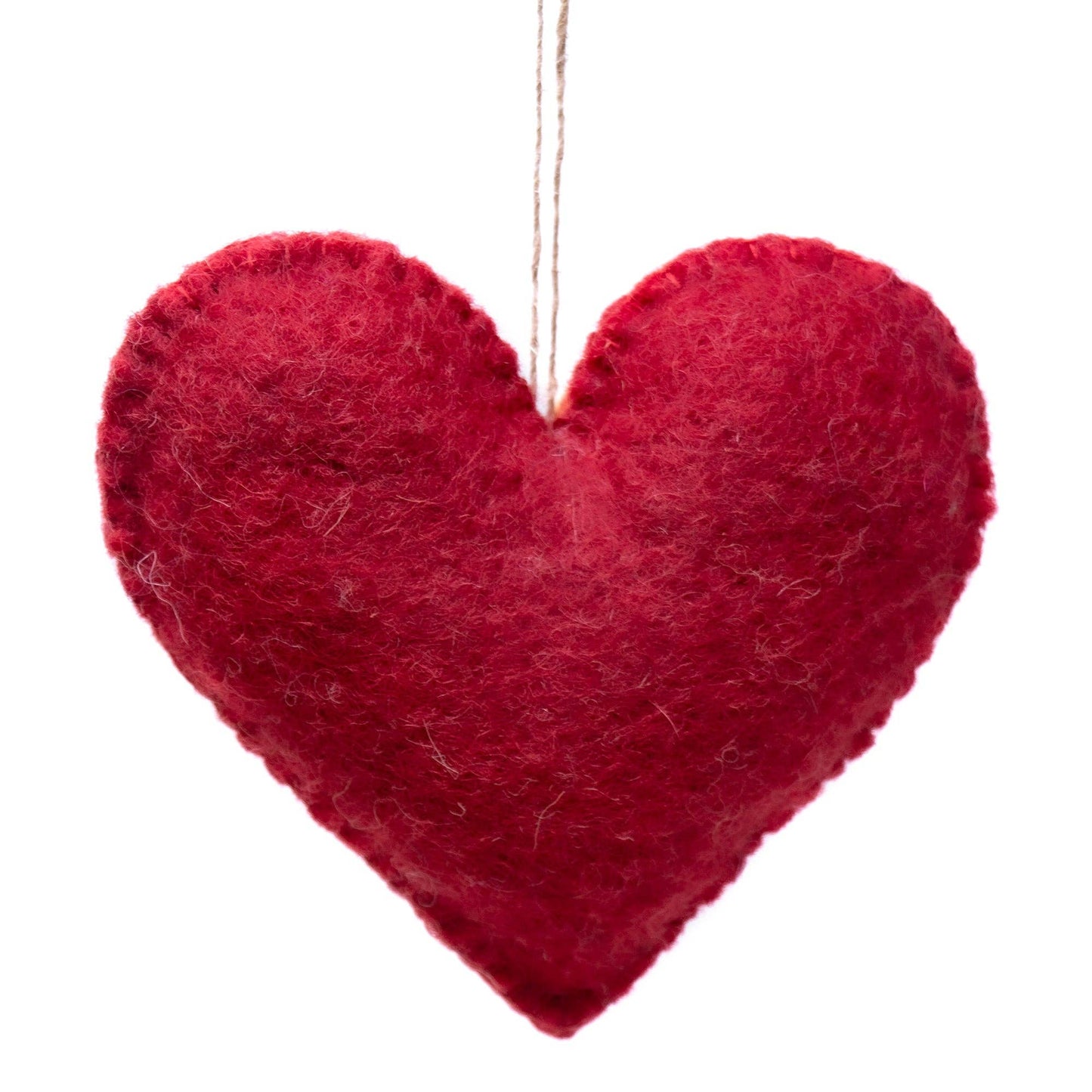 LOVE Burst Handmade Felt Heart Ornament