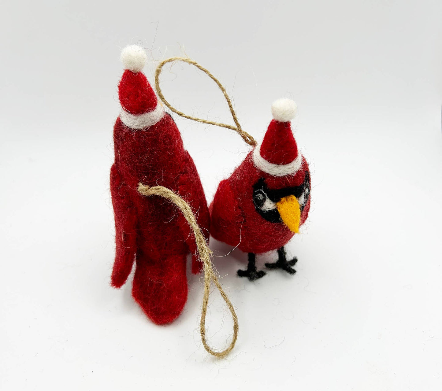 Handmade Felt Christmas Cardinal ornament