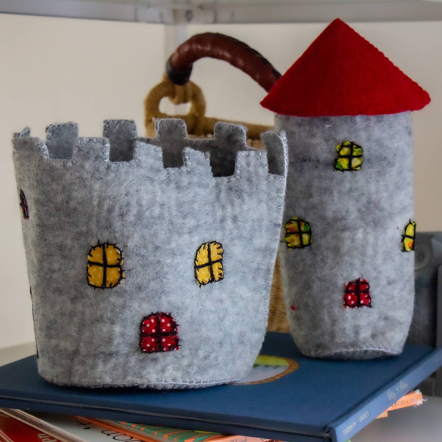 11" Handcrafted Felt Castle