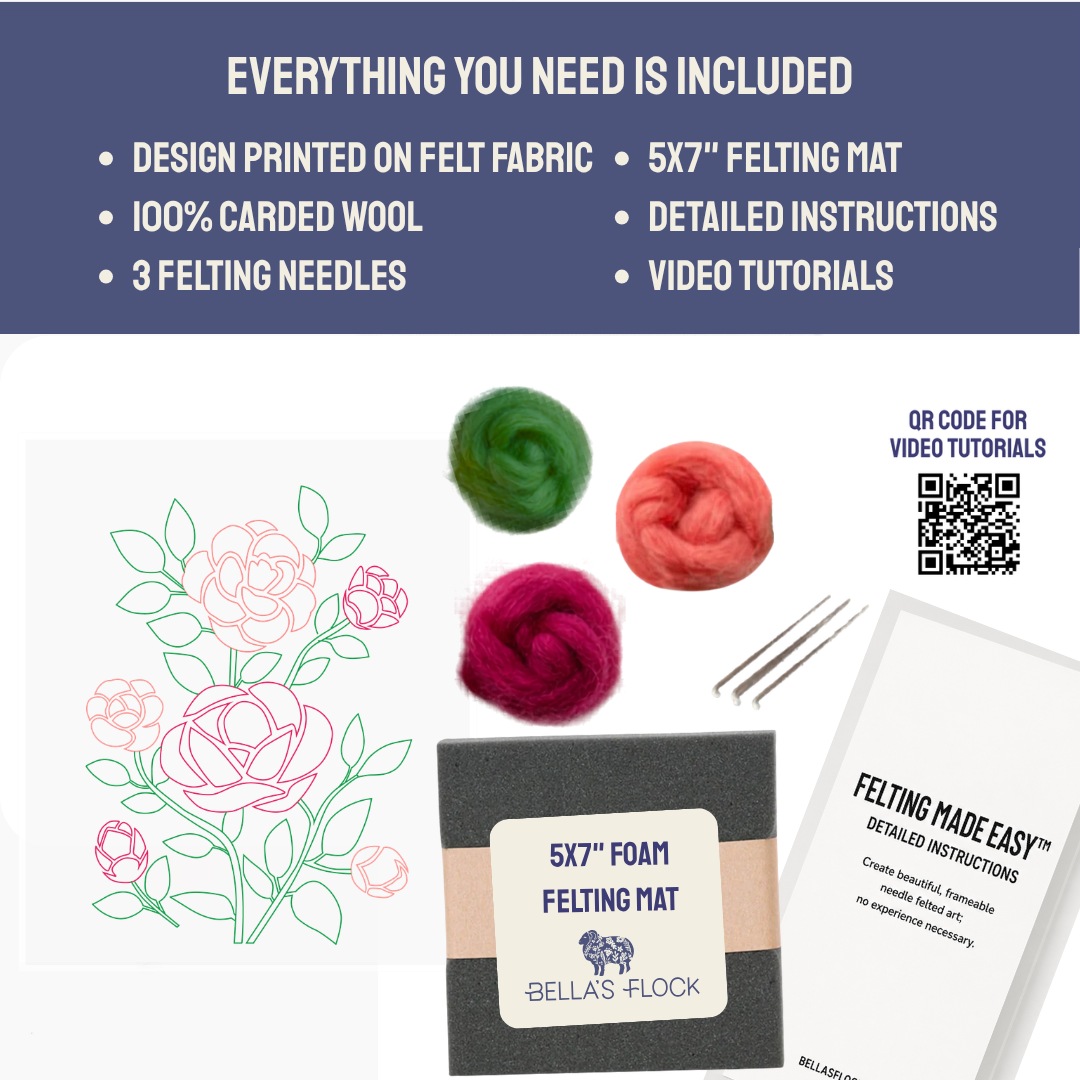 Camellia - Felted Art