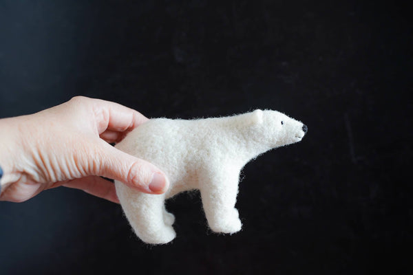 Polar Bear Needle Felting Kit