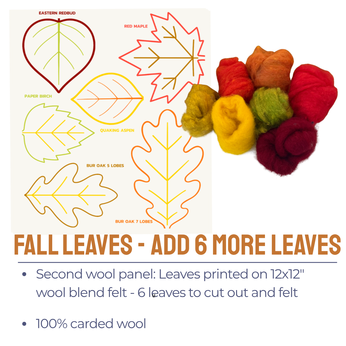 Extra Leaves Panel and Wool - Fall Leaves Add-On