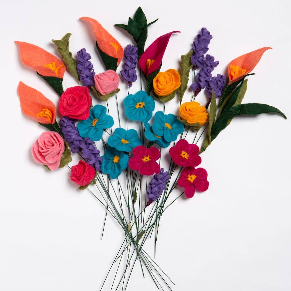 Felt Craft Kit - A Bouquet of Flowers