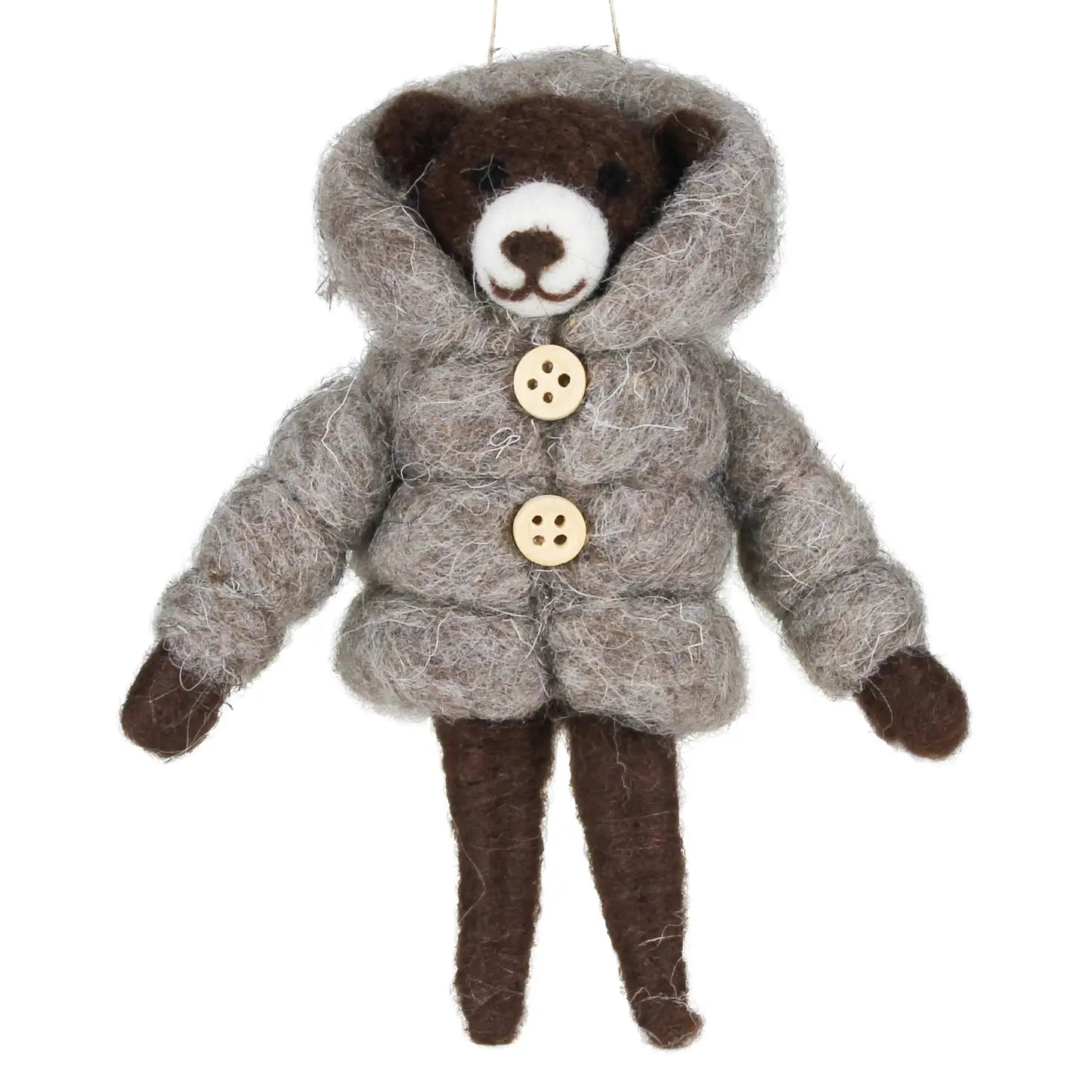 Felt Bear in Puffer Jacket