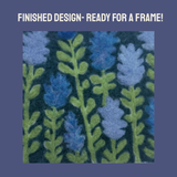 Bluebonnet- Felted Art Tile