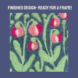 Lady's Slipper- Felted Art Tile