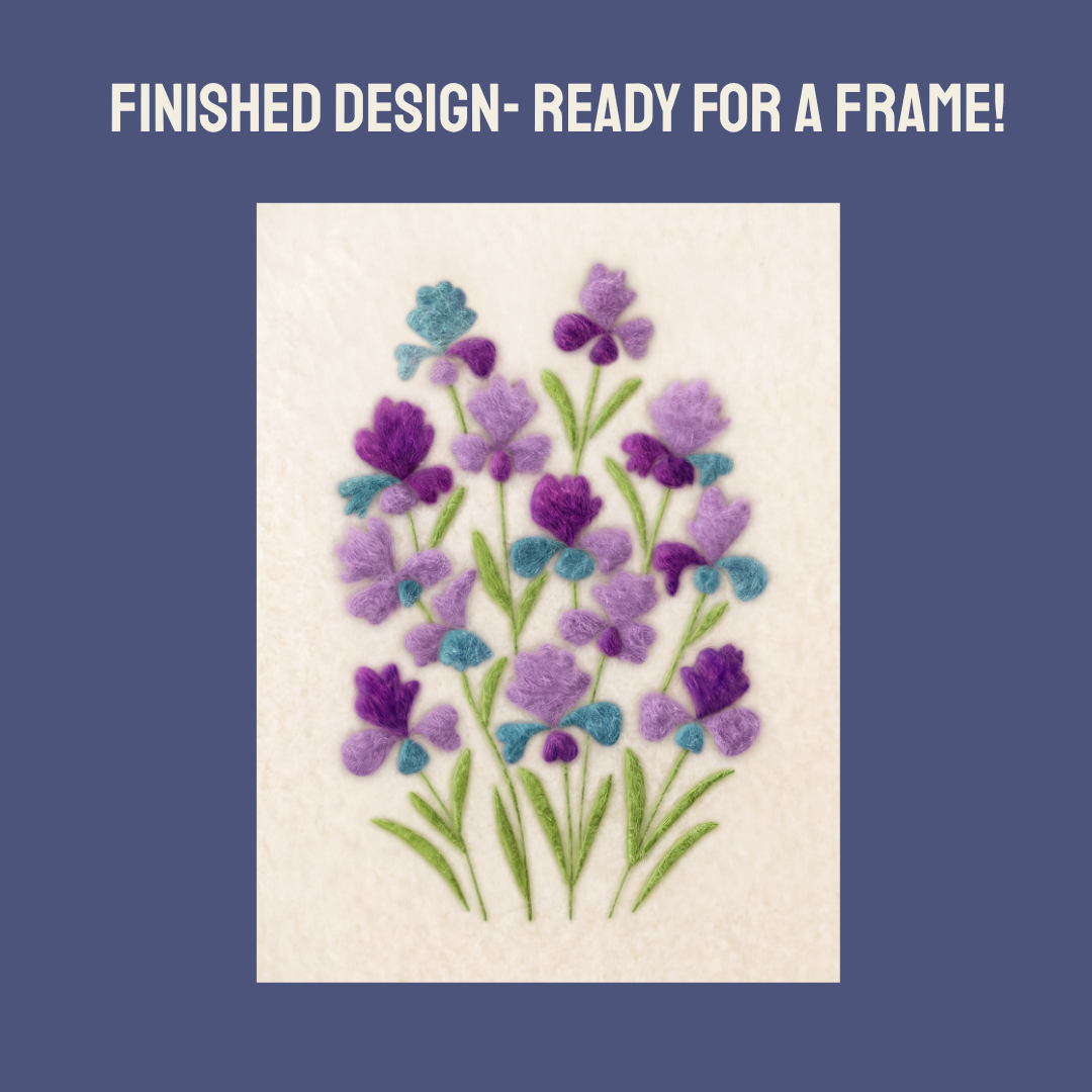 Iris- Felted Art