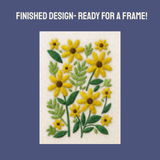 Black-Eyed Susan - Felted Art