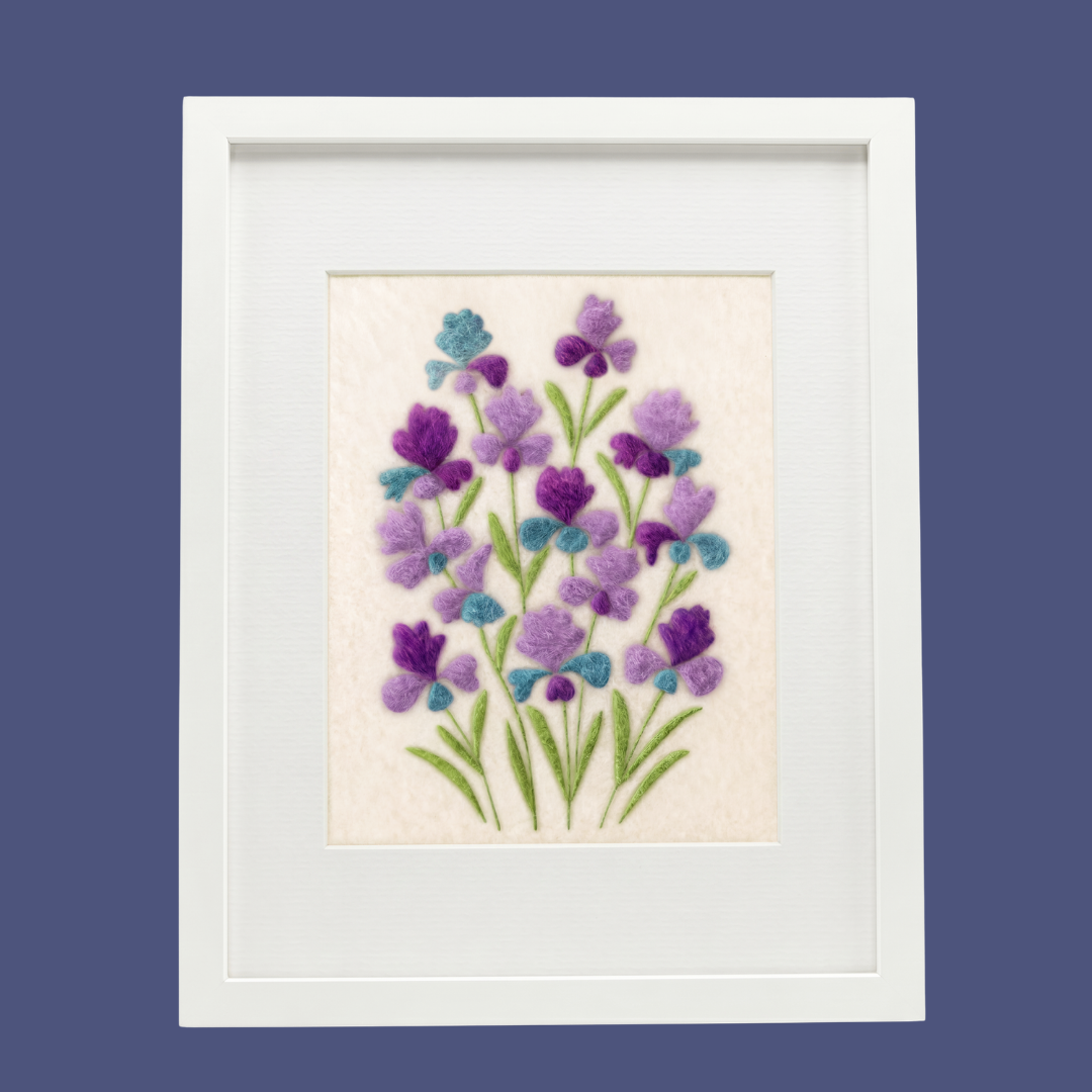 Iris- Felted Art