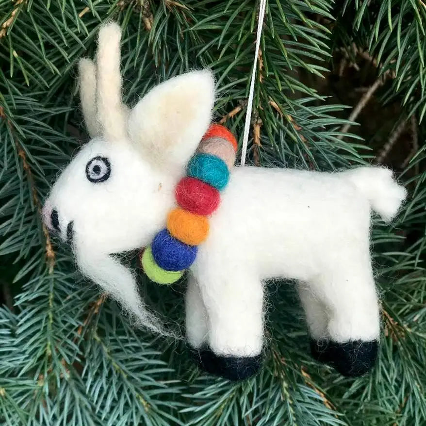 Billy Goat Wool Ornament