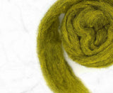 Golden Olive Carded Corriedale Felting Wool