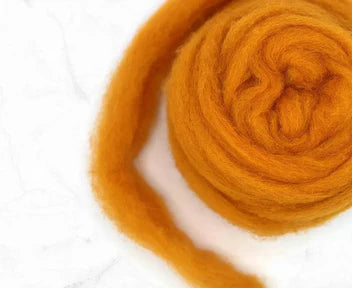 Golden Sunset Carded Corriedale Felting Wool