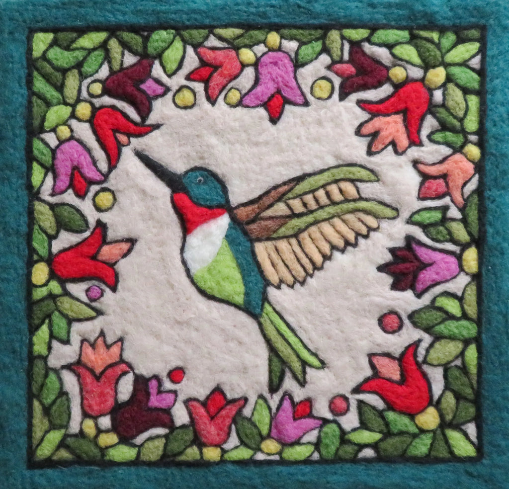 Hummingbird Folk Art Tapestry Needle Felting Kit