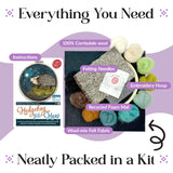 Hedgehog in a Hoop Needle Felting Craft Kit