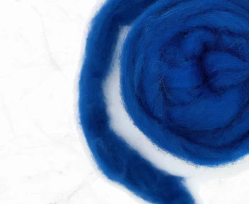 indigo Carded Corriedale Felting Wool
