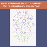 Iris Needle Felting Panel
