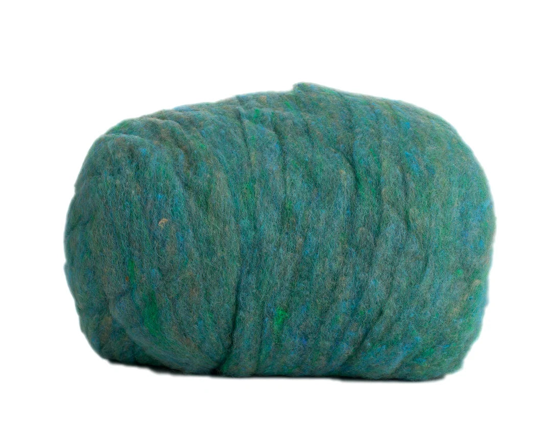 Jeweled Jade Felting Fleece (Heathered Wool)