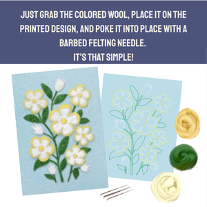 Cherokee Rose - Felted Art