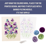 Iris- Felted Art