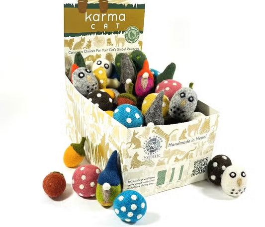 Karma Cat Toy - 60 Asst. Counter Display, Woodlands