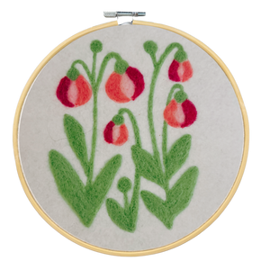 Lady's Slipper - Felted Art