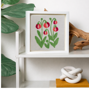 Lady's Slipper - Felted Art