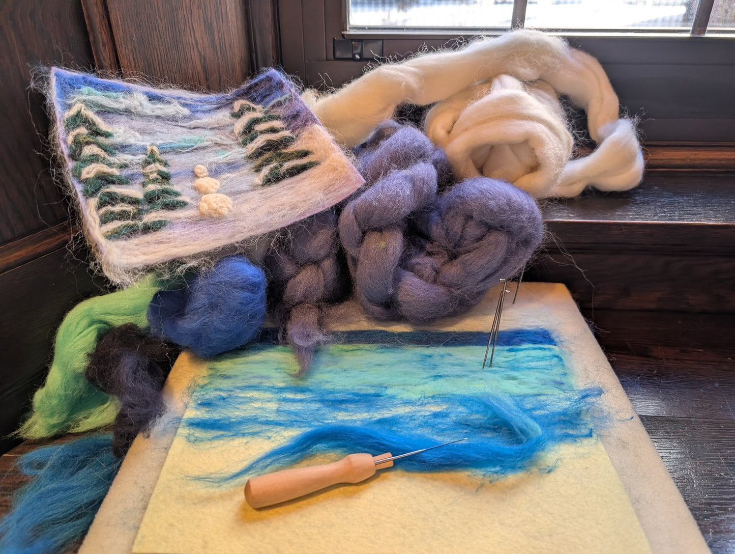 Needle Felted Landscape