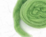 Spring Green Sprout Carded Corriedale Felting Wool