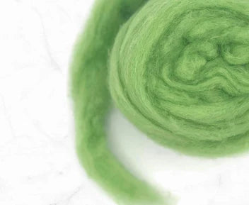 Spring Green Sprout Carded Corriedale Felting Wool