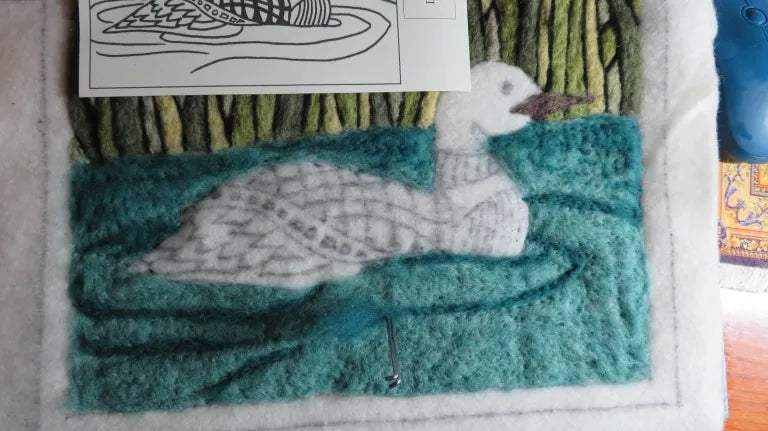 Loon Folk Art Tapestry Needle Felting Kit