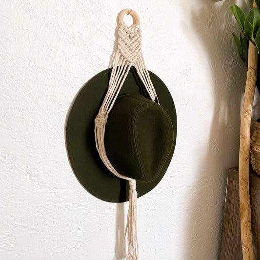 Macrame Hat Hanger | Macrame Hat Holder | Hat Decor