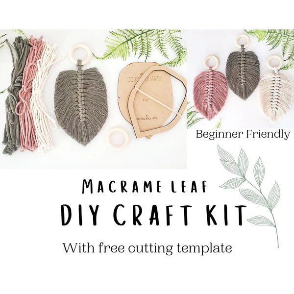 Macrame DIY leaf kit.