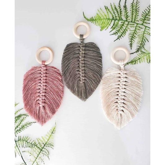 Macrame DIY leaf kit.